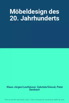 Couverture du produit · Möbeldesign des 20. Jahrhunderts
