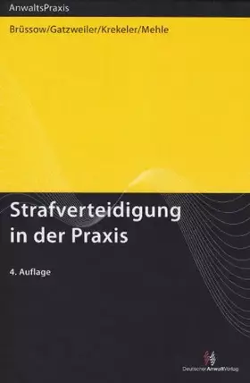 Couverture du produit · Strafverteidigung in der Praxis