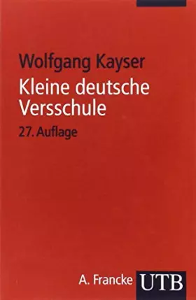 Couverture du produit · Kleine deutsche Versschule