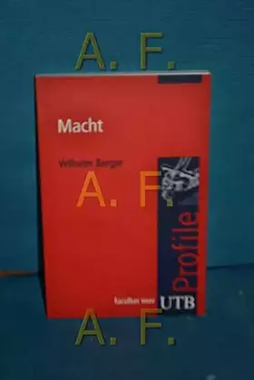 Couverture du produit · Macht, UTB Profile