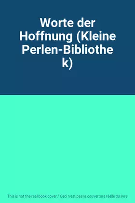 Couverture du produit · Worte der Hoffnung (Kleine Perlen-Bibliothek)