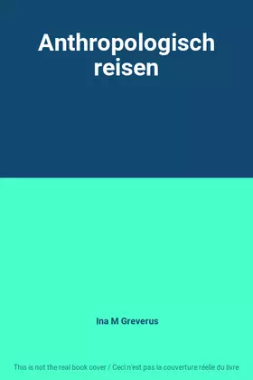 Couverture du produit · Anthropologisch reisen