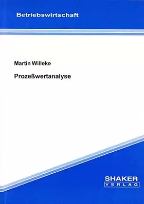 Couverture du produit · Prozeßwertanalyse
