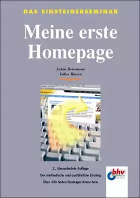 Couverture du produit · Meine erste Homepage. Das Einsteigerseminar