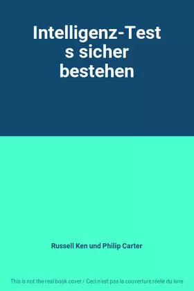 Couverture du produit · Intelligenz-Tests sicher bestehen