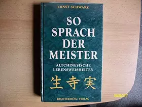 Couverture du produit · So sprach der Meister