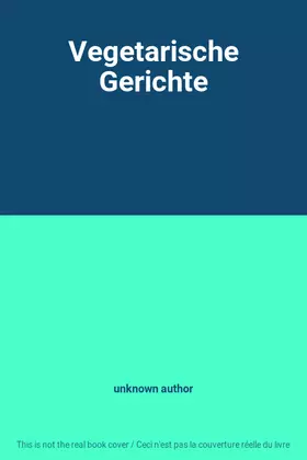 Couverture du produit · Vegetarische Gerichte