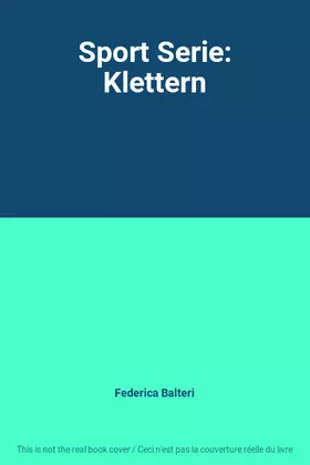 Couverture du produit · Sport Serie: Klettern
