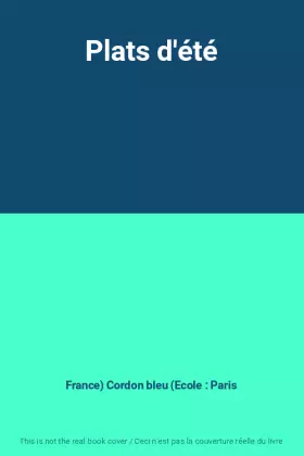 Couverture du produit · Plats d'été