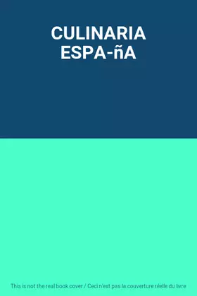 Couverture du produit · CULINARIA ESPA-ñA