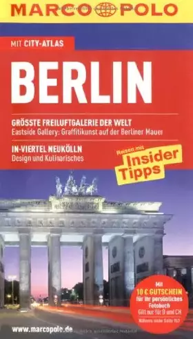 Couverture du produit · MARCO POLO Reiseführer Berlin