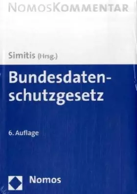 Couverture du produit · Bundesdatenschutzgesetz: 6. Auflage