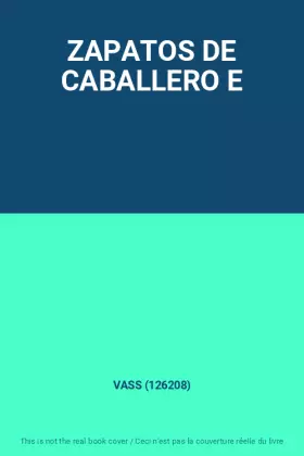 Couverture du produit · ZAPATOS DE CABALLERO E