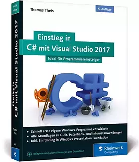 Couverture du produit · Einstieg in C# mit Visual Studio 2017: Ideal für Programmieranfänger