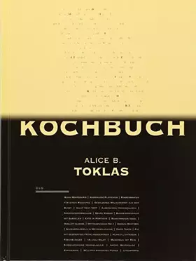 Couverture du produit · Das Alice B. Toklas Kochbuch