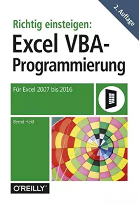 Couverture du produit · Richtig einsteigen: Excel-VBA-Programmierung: Für Microsoft Excel 2007 bis 2016