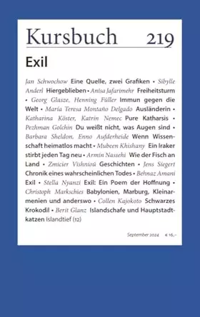 Couverture du produit · Kursbuch 219: Im Exil