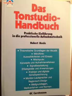 Couverture du produit · Das Tonstudio Handbuch