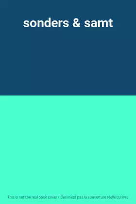 Couverture du produit · sonders & samt