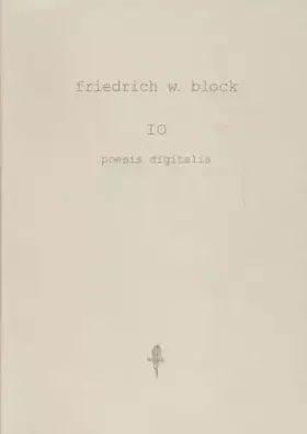 Couverture du produit · IO. poesis digitalis