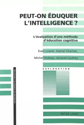 Couverture du produit · Peut-on éduquer l'intelligence ?