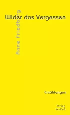 Couverture du produit · Wider das Vergessen