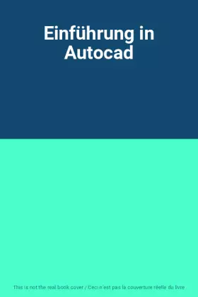 Couverture du produit · Einführung in Autocad