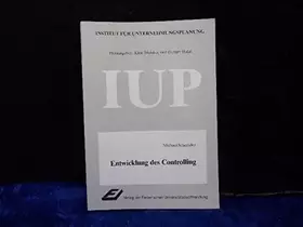 Couverture du produit · Entwicklung des Controlling: Diss.