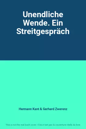 Couverture du produit · Unendliche Wende. Ein Streitgespräch