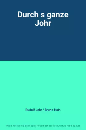 Couverture du produit · Durch s ganze Johr