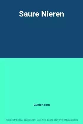 Couverture du produit · Saure Nieren