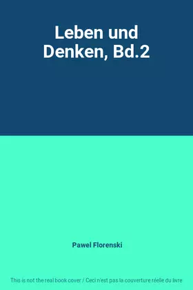 Couverture du produit · Leben und Denken, Bd.2