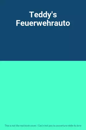 Couverture du produit · Teddy's Feuerwehrauto