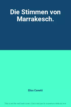 Couverture du produit · Die Stimmen von Marrakesch.