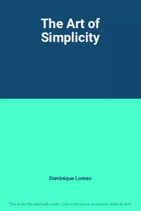 Couverture du produit · The Art of Simplicity