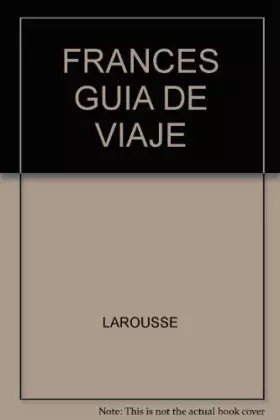 Couverture du produit · FRANCES GUIA DE VIAJE