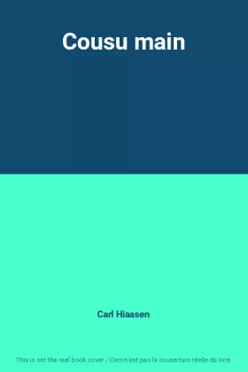 Couverture du produit · Cousu main