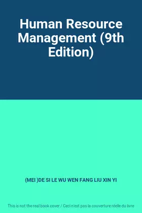 Couverture du produit · Human Resource Management (9th Edition)