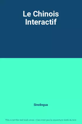 Couverture du produit · Le Chinois Interactif