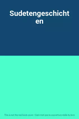 Couverture du produit · Sudetengeschichten