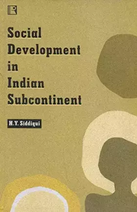 Couverture du produit · Social Development in Indian Subcontinent
