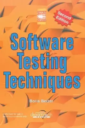 Couverture du produit · Software Testing Techniques
