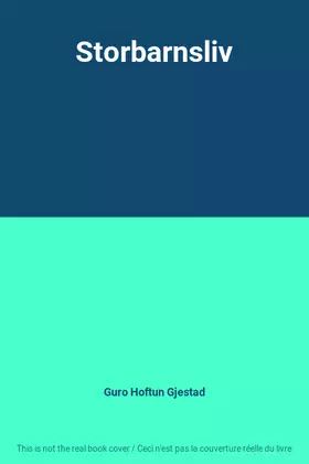 Couverture du produit · Storbarnsliv