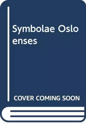 Couverture du produit · Symbolae Osloenses LXIV