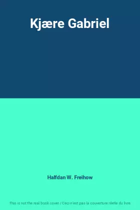Couverture du produit · Kjære Gabriel