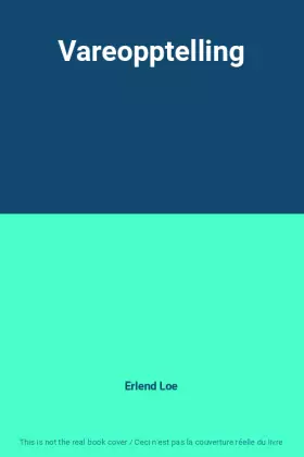 Couverture du produit · Vareopptelling