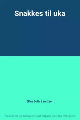 Couverture du produit · Snakkes til uka