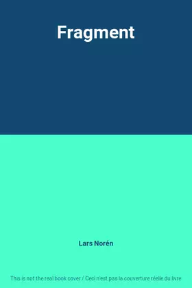 Couverture du produit · Fragment
