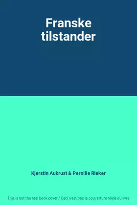 Couverture du produit · Franske tilstander