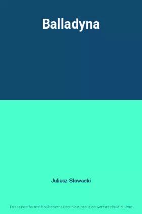Couverture du produit · Balladyna